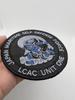 Japan Forces Goods Patch JMSDF Embroidered Velcro Japanese Style WPLCAC Fabric with JMSDF Camouflage Self-Defense (LCAC Fujin) (Black Embroidery)