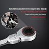 Universal Rotatable Open-End Ratchet Combination Wrench