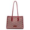 Red Tote Bag Women's New Fashionable and Versatile Commuter Shoulder Bag Bride Love Wedding Bag