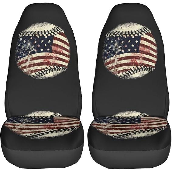 Dujiea Sugar Skull Car Front Seat Covers 2 Pcs Universal Auto Seat Covers Front Seats Only, Vehicle Bucket Seat Protectors Fit for Most Car SUV Sedan One Size