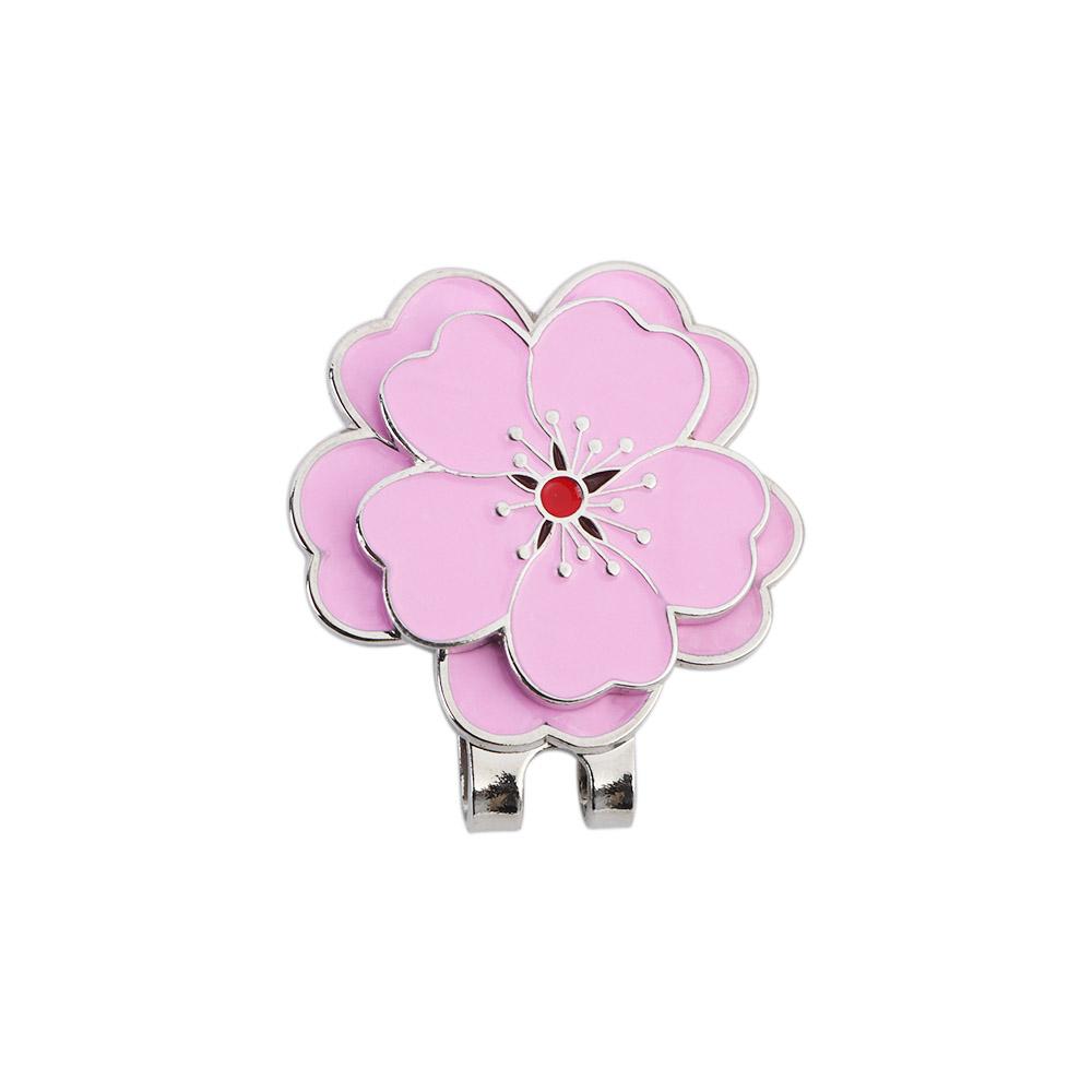 

Training Aids Accessories Aiming Tool Magnetic Hat Marker Pink Flower Golf Hat Clip Ball Position Mark Golf Putting Alignment розовый