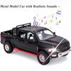 1/32 Toy Trucks for Boys RAM TRX 1500 Diecast Metal Pickup Truck Toys Pull Back Model Cars with Light and Sound for Kids Aged 3-7