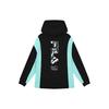 Fila 2023 Autumn New Knitted Hooded Sweatshirt Fashion Loose Color Block Splicing Women Tops Black F11W339207FBK