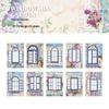 Beautiful Day PET Collage Cards: Window Sill Garden Theme Stickers - Creative Journal Decoration, 4 Styles