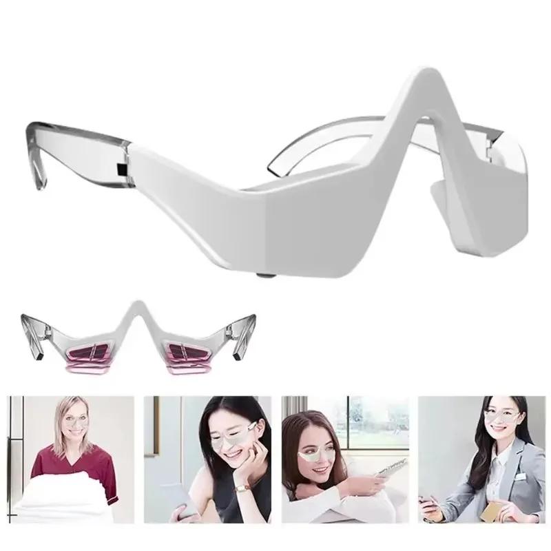 3D Eye Massager Micro-Current Pulse Red light Therapy Eyes Fatigue Relief Lighten Dark Circles Smooth Fine Line Beauty Eye Care