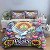 Peaceful Art Decor Set Multiple Sizes Kid's and Adults' Bedroom Exquisite 3PC Bedding Set Gift