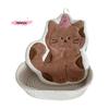 M-1Pcs Cute Cat Hanging Towel Kitchen Hand Towel Bathroom Soft Absorbent Handkerchief Wipe Towel Cartoon Kids Towels