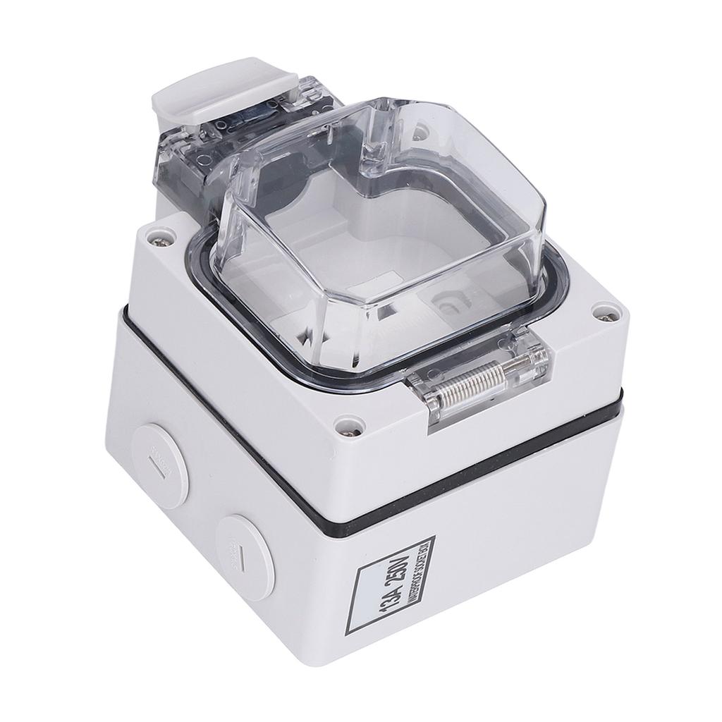 Weatherproof In Use Outlet Outside Use Socket for Garden Commercial Applications IP66 250V 13A