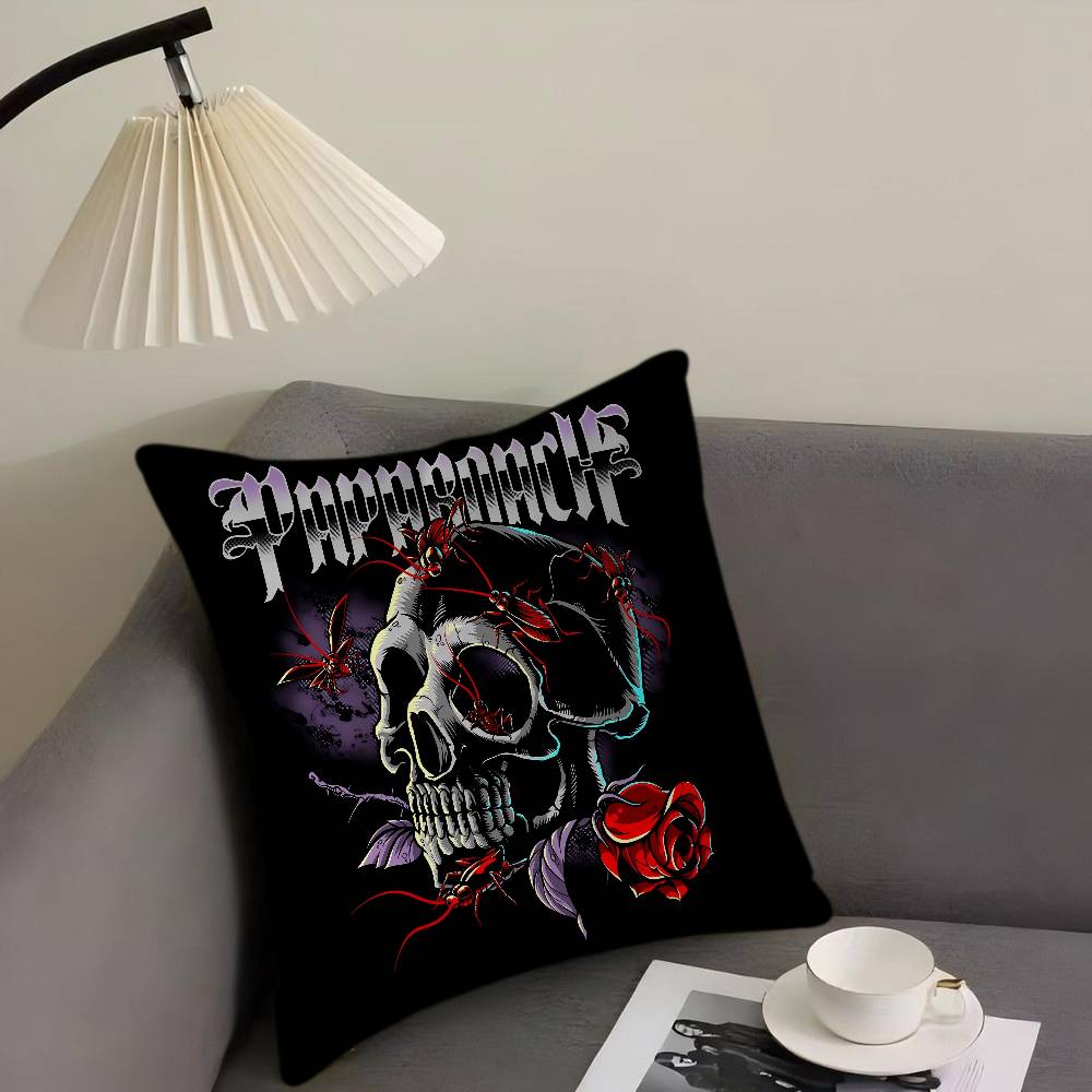 P-Papa Roach Music Art Pillow Gift Home Office Decoration Bedroom Sofa Car Cushion Cover Case 45x45