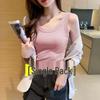 Women's Ribbed Slim Fit Tank Top - Anti-Exposure, Elastic, Versatile 