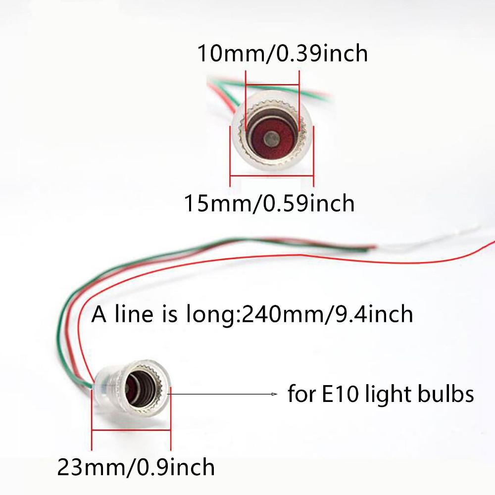 for Small Bulb Teaching Instrument Lighting Accessories E10 Lamp Holder E10 Lamp Base Light Adapter