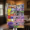 1 ks flanelová deka s potiskem DRAGON BALL, Vysoká kvalita, Pro všechna roční období, Domácí dekorace, Teplo a pohodlí, Perfektní jako vánoční dárky