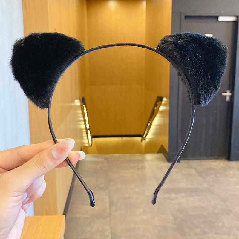 

2023 Cute Plush Cat Ear Headband for Women - Internet Celebrity Hair Accessory