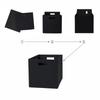 Collapsible Fabric Cube Storage Bin with Carrying Handles Ideal Home Office Dorm Room Clothing Toy Document Organization