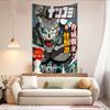 Anime Kaiju No 8 Tapestry Art Printing Japanese Wall Tapestry Anime Wall Hanging Home Decor