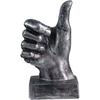 Creative Statues and Abstract Hand Sculptures for Home & Office Decor,Finger Signs Marks Figurines (Silver Thumbs Up)