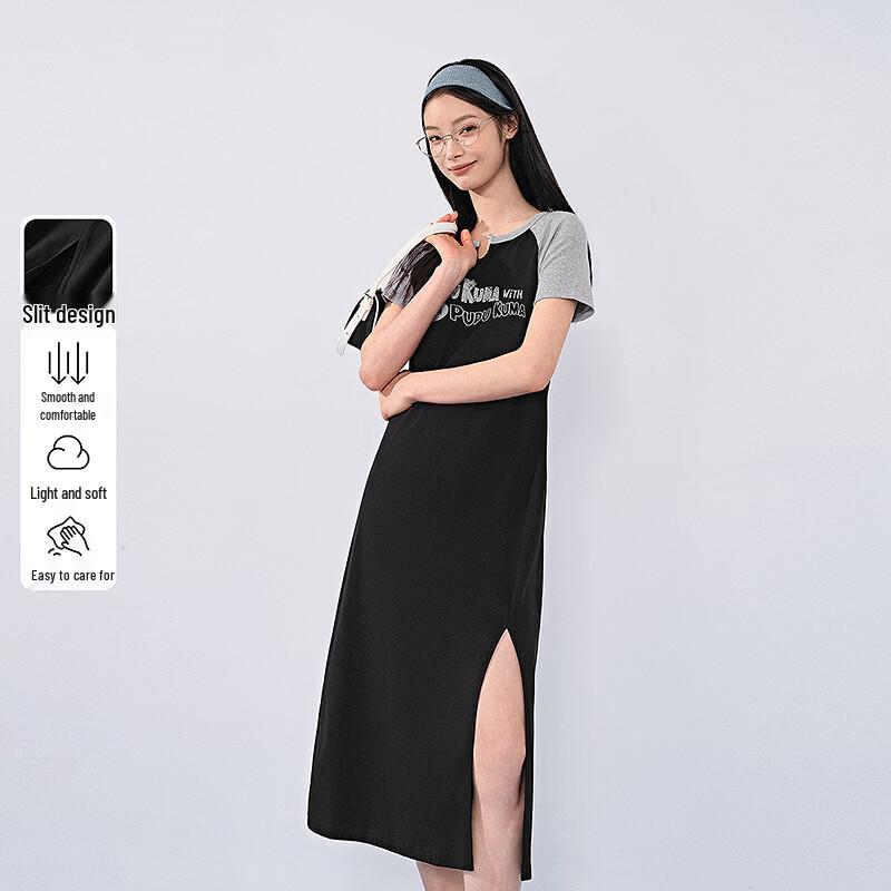 Ledin Women s Knitted Color-Block Short Sleeve Dress XS