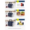 Outdoor Camping Picnic Bag Portable Lunch Bag Food Thermal Insulated Box Food Storage Bags Bento Pouch Dinner Container Handbag