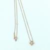 Used Canal 4 Flower Motif 1 Necklace Silver Rose Gold Color