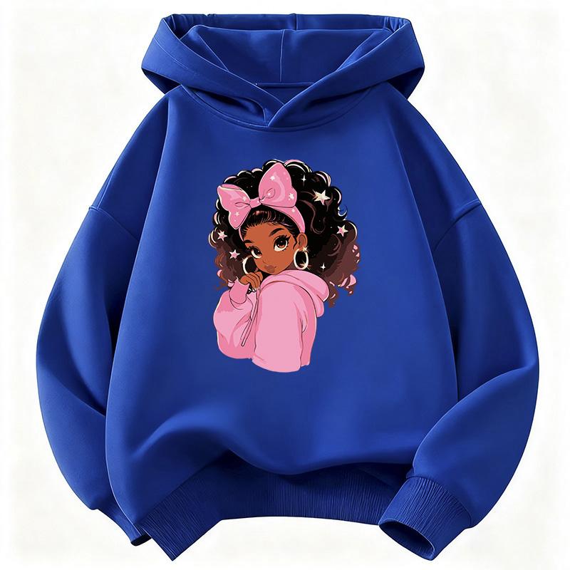 90S Fashion Gilrs Design Hooded Kids Children's Sweatshirt Cute Hoody for Boys Girls Spring Casual Hoodies Clothes