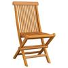 VidaXL Lot de 4 Chaises de Jardin avec Coussins, Sièges de Terrasse, Chaises de Salle à Manger, Meubles de Patio Extérieur, 3062575