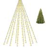 Warm White Christmas Lights with Ring 8 Light Modes Tree Light Garland  Outdoor and Indoor