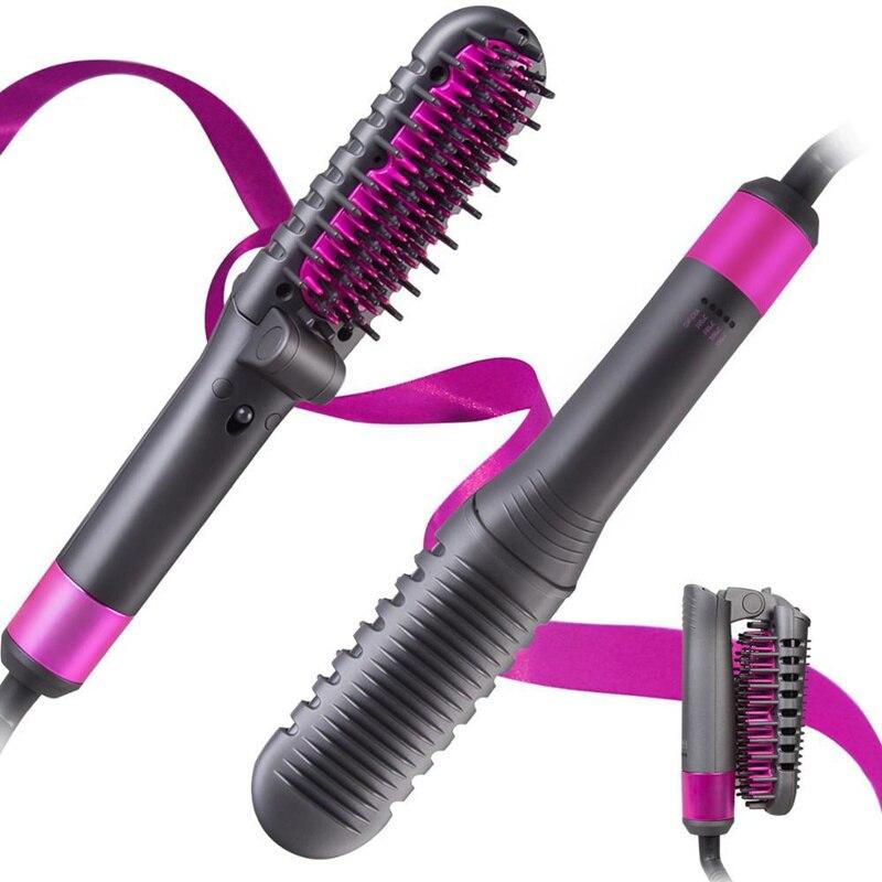 Hair Straightener Flat Irons Straightening Brush Hot Heating Tangle Comb Hair Straight Styler Curling Iron Hair Curler Comb