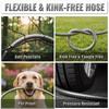 Short Garden For Hose 3Ft X 5/8", Stainless Steel Metal For Hose Reel Faucet, Leader For Hose