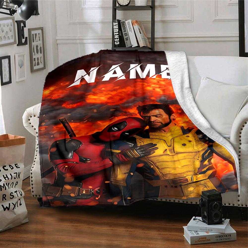 Custom Name Spider-Man Mask blanket for Couch & Bed, Plush Cozy Fuzzy Blanket Super Soft & Warm Blankets for Fall and Winter. 090818
