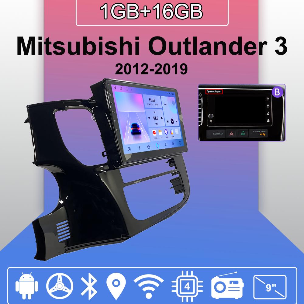

Автомобильное радио Android Auto Carplay для Mitsubishi Outlander 3 2012-2019 Мультимедийный проигрыватель Головное устройство Стерео GPS Навигация BT WIFI 1+16 ГБ 1+16GB,A