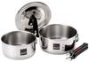 Wahei Freiz Folias One-Touch Cooker 3-Piece Set, IH Compatible, Stainless Steel, Made In Japan (FM-8157)