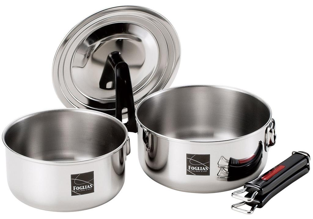 Wahei Freiz Folias One-Touch Cooker 3-Piece Set, IH Compatible, Stainless Steel, Made In Japan (FM-8157)