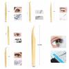 Professional Stainless Steel Lash Extension Tweezers Anti-Slip Gold Curved Tip Tweezers Straight Tweezers Beauty Tools