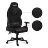 Chaise Gaming - HUZARO - FORCE 7.9 Noir - Ergonomique - Accoudoirs Réglable - Pivotant