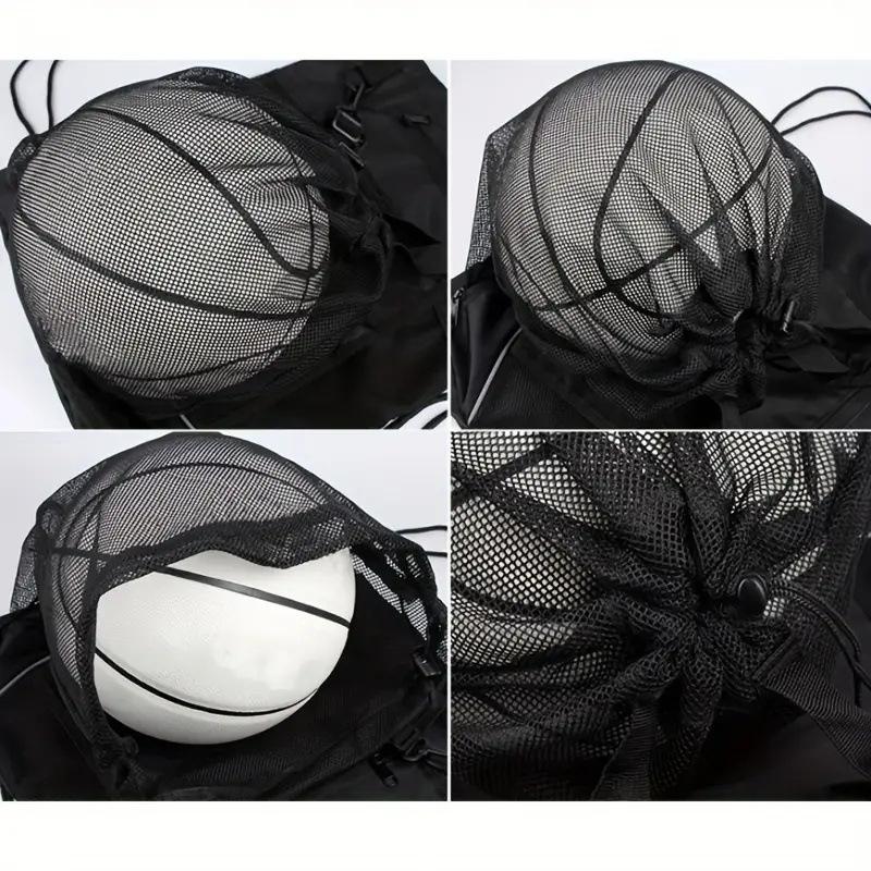 Basketball Backpack Large Capacity Outdoor Sports Bag Travel Bag Black Bag Bundle Mouth Bag Drawstring Bag Body Outdoor Sports