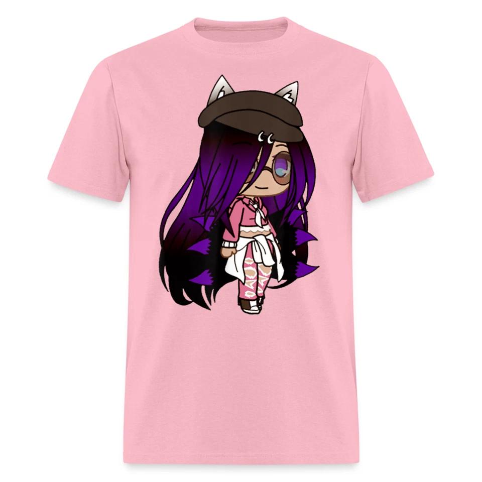 Cute Chibi Shirt Style Kawaii Anime Girl with Fox Ears and Tails T-Shirt 3