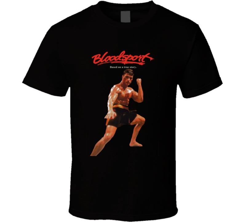 Bloodsport Van Damme Retro Fighting Movie Unisex T-shirt
