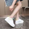 W new leather women's shoes summer little white shoes platform fashion casual shoes versatile women's shoes
