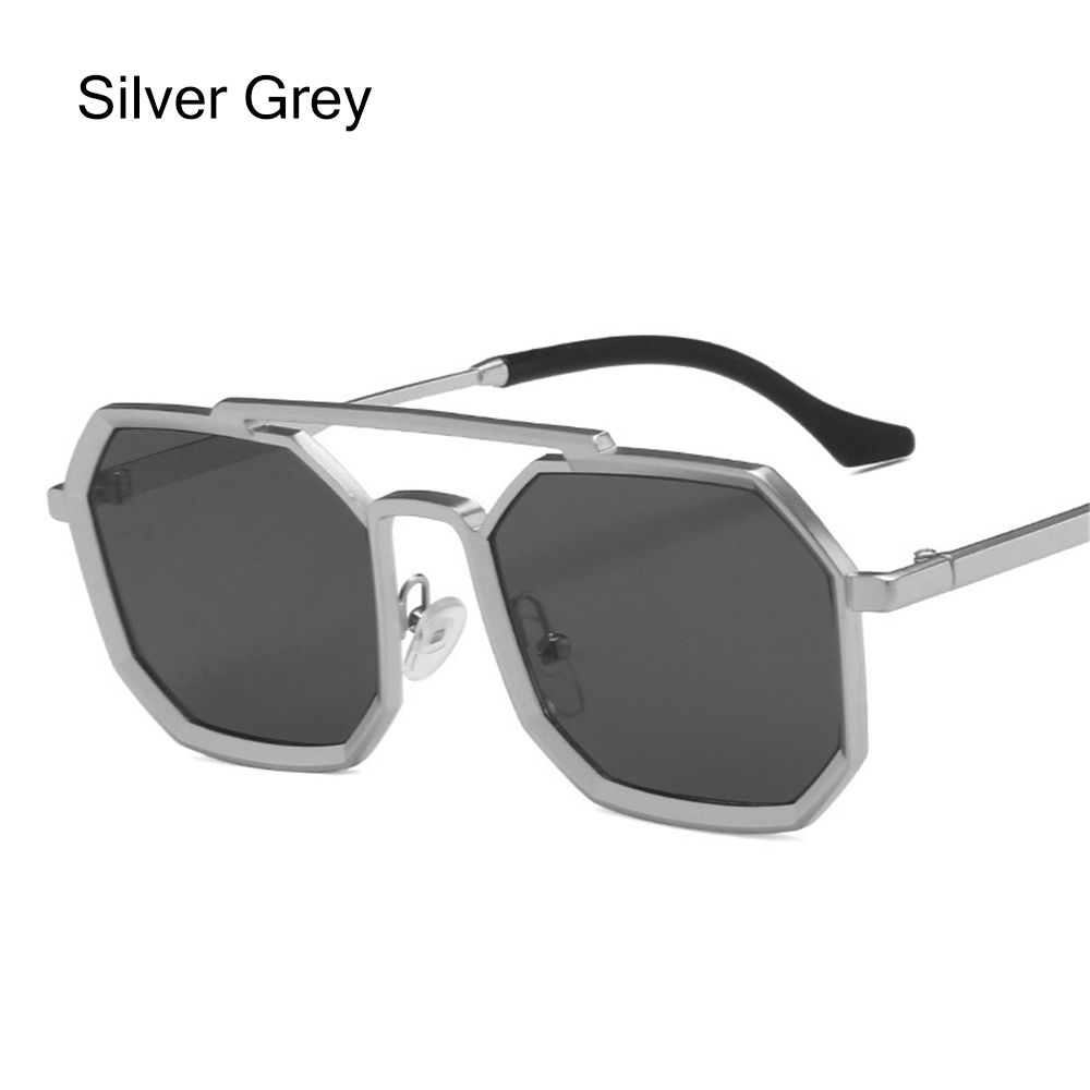 Vintage Metallrahmen Polygon Sonnenbrille für Herren & Damen Sonnenbrille Bunt Kleine Retro Brille UV400 Schutz Shades