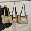 Summer Ins Wind Straw Woven Largecapacity Tote Bag Women's Casual Versatile Seaside Vacation Shoulder Armpit Bag