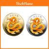 Chinese Dragon Commemorative Coin Exquisite Colorful Relief Badge Ideal Lucky Gift For Office Decoration