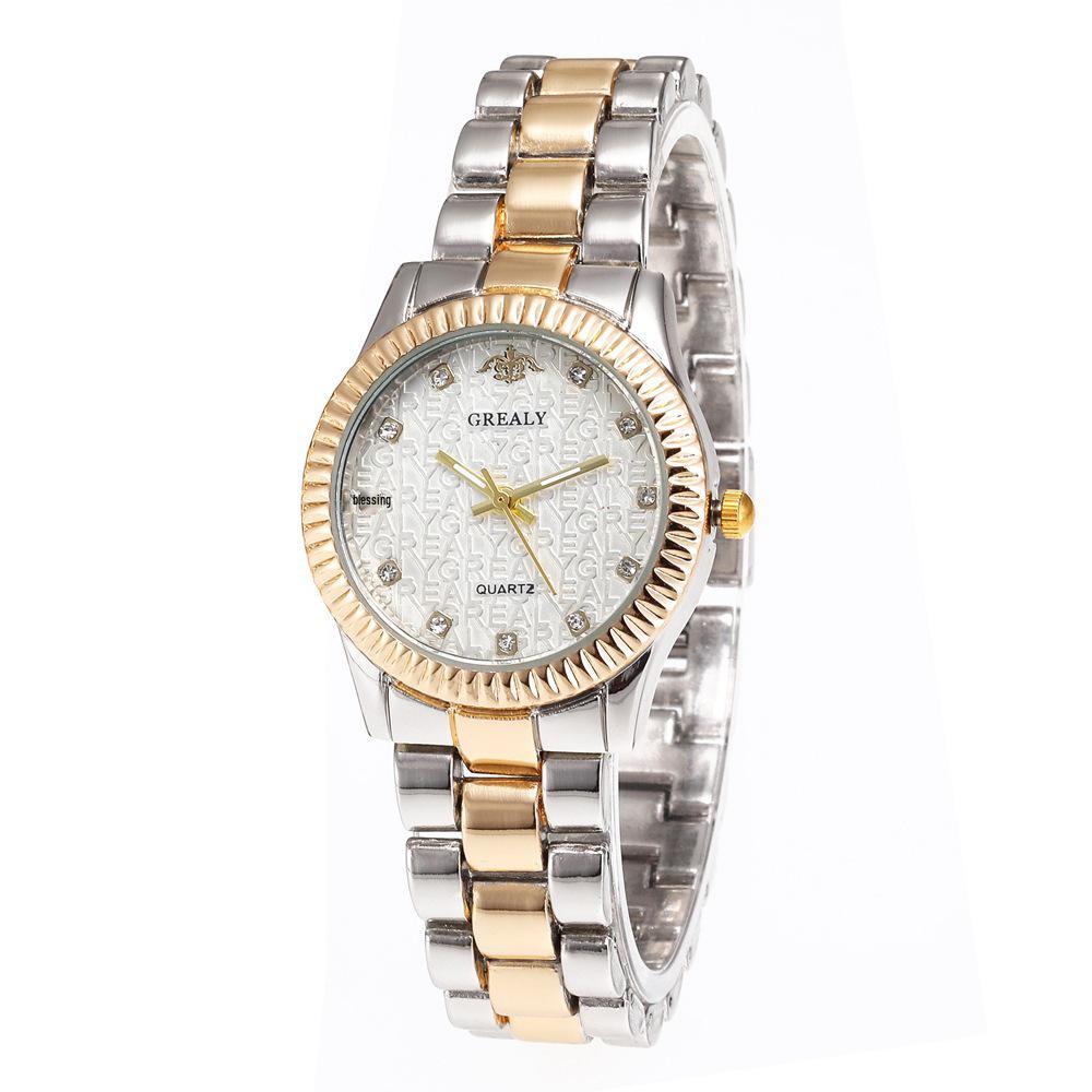 Ladies' Quartz Watch with Alloy Band: Fashionable and Casual Design