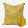 Yellow Wave Pattern Throw Pillow Cover - Modern Luxury for Sofa or Bed