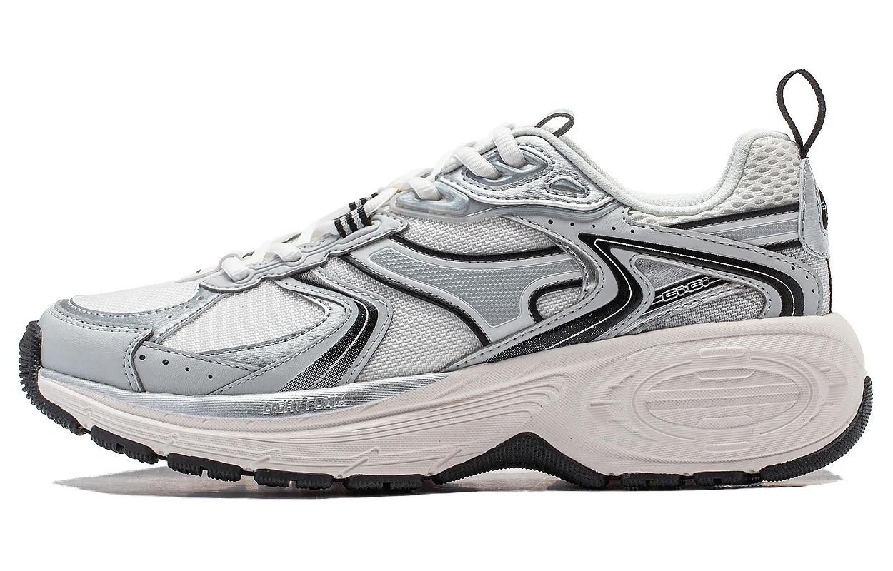 Li Ning 92 CICI V2 Амортизирующие, износостойкие низкие повседневные кроссовки женские Белые Серебристые AGCU034-1 35