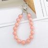 Yi Lian Candy Color Beaded Acrylic Pendant Keychain and Earphone Case Charm