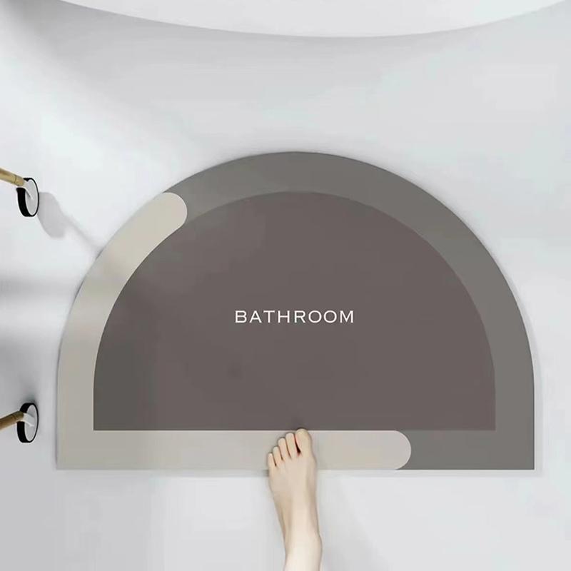 Water Absorbent Floor Mats Imitation Diatom Mud Bathroom Cartoon Entry Door Bathroom Quick Drying Toilet Foot Mats Carpet Home