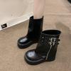 Fashion Knight Boots Small Tall Boots Women's Autumn Boots Platform Tall