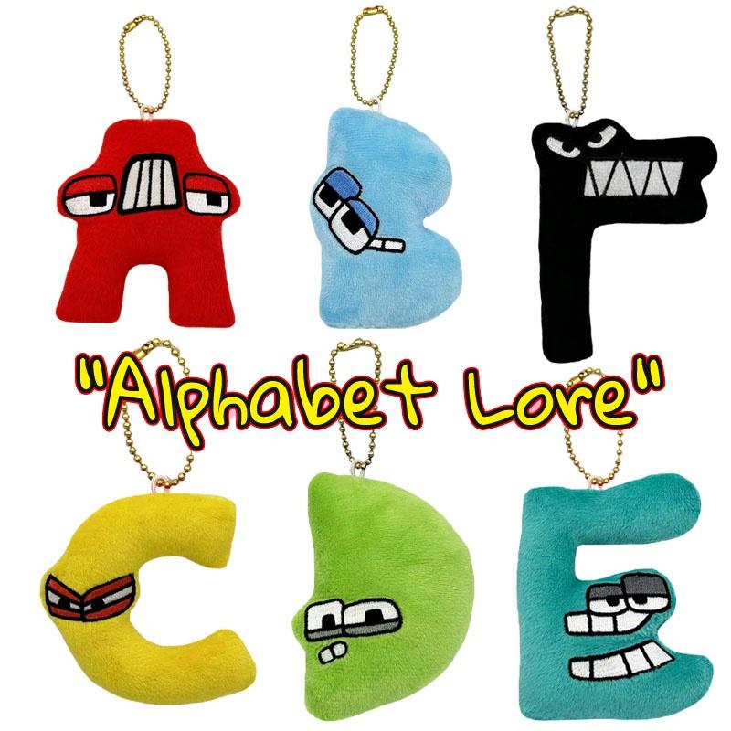 Alphabet Lore Urocza Pluszowa Zabawka Breloczek do Kluczy Zawieszka do Torebki Wypchana Lalka Prezent na Boże Narodzenie Urodziny