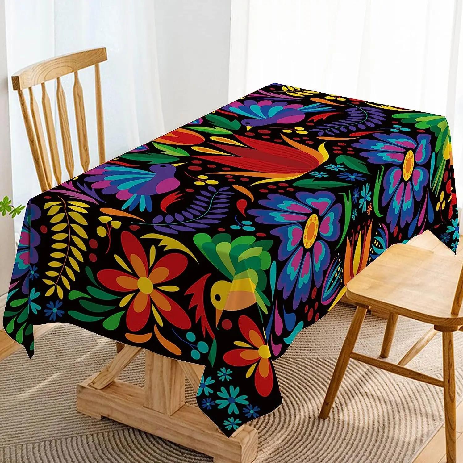 Mexico Dia De Los Muertos Rechthoekige Tafelkleed Keuken Eettafel Decor Herbruikbare Tafelhoezen Cinco De Mayo Decoraties 140x240cm