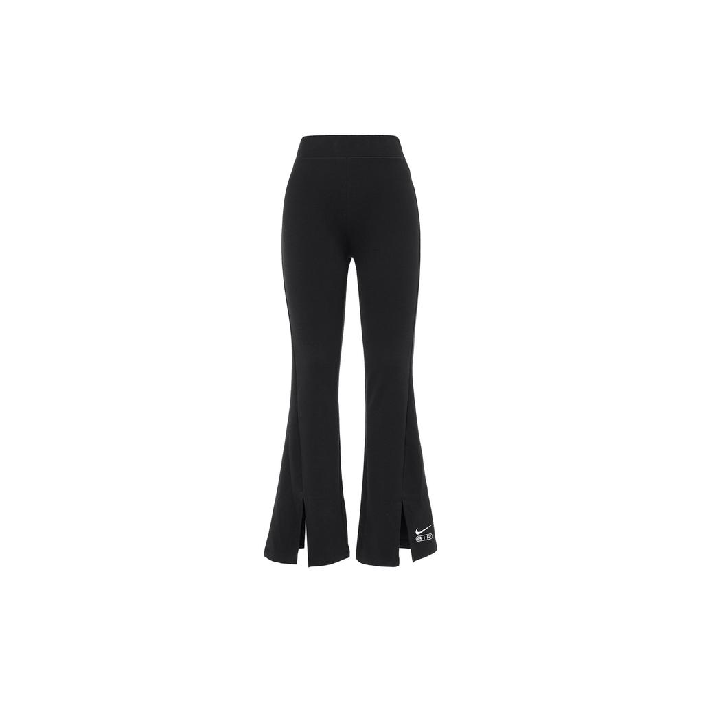 Nike Air High Waist Split Hem Slim Fit Casual Pants Women Bottoms Black FN1892-010